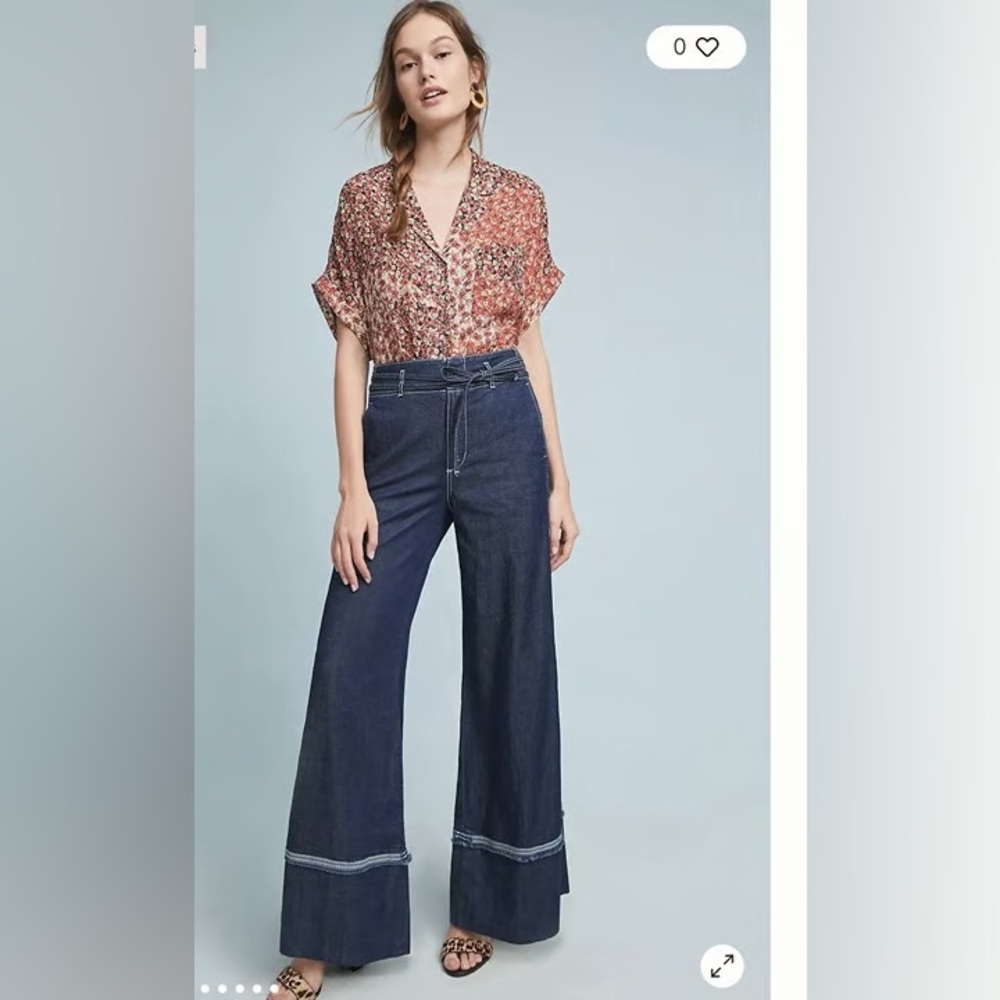 NWT Anthropologie Pilcro Wide Leg Denim